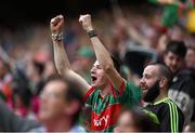 8 August 2015; Mayo supporters react during the game. GAA Football All-Ireland Senior Championship Quarter-Final. Donegal v Mayo, Croke Park, Dublin. Picture credit: Stephen McCarthy / SPORTSFILE