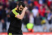 8 August 2015; Donegal's Paul Durcan dejected after the game. GAA Football All-Ireland Senior Championship Quarter-Final, Donegal v Mayo. Croke Park, Dublin. Picture credit: Piaras Ó Mídheach / SPORTSFILE
