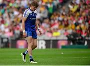 8 August 2015; Darren Hughes, Monaghan, leaves the field after being shown the red card by referee Marty Duffy. GAA Football All-Ireland Senior Championship Quarter-Final, Monaghan v Tyrone. Croke Park, Dublin. Picture credit: Piaras Ó Mídheach / SPORTSFILE