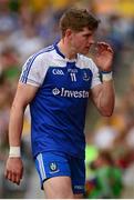 8 August 2015; Darren Hughes, Monaghan, leaves the field after being shown the red card by referee Marty Duffy. GAA Football All-Ireland Senior Championship Quarter-Final, Monaghan v Tyrone. Croke Park, Dublin. Picture credit: Piaras Ó Mídheach / SPORTSFILE