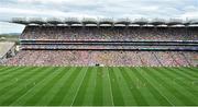 8 August 2015; A general view of the action during the game. GAA Football All-Ireland Senior Championship Quarter-Final, Monaghan v Tyrone, Croke Park, Dublin. Picture credit: Dáire Brennan / SPORTSFILE