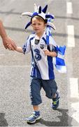 9 August 2015; Waterford supporter Sean Og O'Regan, aged 6, from Kilmacthomas, ahead of the game. GAA Hurling All-Ireland Senior Championship, Semi-Final, Kilkenny v Waterford. Croke Park, Dublin. Picture credit: Stephen McCarthy / SPORTSFILE