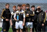 9 August 2015; Members of the Kilkenny minor squad examine the pitch ahead of the game. Electric Ireland GAA Hurling All-Ireland Minor Championship, Semi-Final, Kilkenny v Galway. Croke Park, Dublin. Picture credit: Brendan Moran / SPORTSFILE