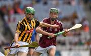 9 August 2015; Tommy Walsh, Kilkenny, in action against Brian Concannon, Galway. Electric Ireland GAA Hurling All-Ireland Minor Championship, Semi-Final, Kilkenny v Galway. Croke Park, Dublin. Picture credit: Ray McManus / SPORTSFILE