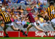9 August 2015; Thomas Monaghan, Galway, scores his side's first goal. Electric Ireland GAA Hurling All-Ireland Minor Championship, Semi-Final, Kilkenny v Galway. Croke Park, Dublin. Picture credit: Piaras Ó Mídheach / SPORTSFILE