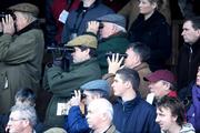 21 December 2008; Racing fans watch the Holy Cross Novice Handicap Hurdle. Thurles Racecourse, Thurles, Co. Tipperary Picture credit: Matt Browne / SPORTSFILE