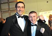 21 December 2008; Olympic boxers Kenny Egan, left, and Paddy Barnes during a photocall before the RTE Sports Awards. RTE Sports Awards 2008 in association with the Irish Sports Council, O'Reilly Hall, UCD, Dublin. Picture credit: David Maher / SPORTSFILE