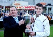 27 December 2008; Trainer Seamus Fahey with his son James after winning the Paddy Power Steeplechase with Wheresben. Leopardstown Christmas Racing Festival 2008, Leopardstown. Picture credit: Matt Browne / SPORTSFILE