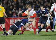 27 December 2008; Andrew Trimble, Ulster, in action against Jamie Heaslip, Leinster. Magners League, Ulster v Leinster, Ravenhill Park, Belfast, Co. Antrim. Picture credit: Oliver McVeigh / SPORTSFILE