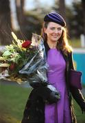 28 December 2008; Winner of the 'Winter Style at the Lexus Chase' competition, Louise Lynn, Roscommon. Leopardstown Christmas Racing Festival 2008, Leopardstown. Picture credit: Brian Lawless / SPORTSFILE