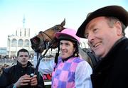 28 December 2008; Jockey Tony McCoy with Trainer of Exotic Dancer Jonjo O'Neill after victory in the Lexus Steeplechase. Leopardstown Christmas Racing Festival 2008, Leopardstown. Picture credit: Brian Lawless / SPORTSFILE