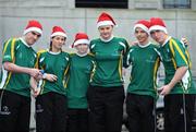21 December 2008; Irish Junior Handball members, from left, Gary McConnell, Meath, Lorraine Havern, Down, Catriona Casey, Cork, Aisling Reilly, Antrim, Killian Carroll, Cork and Diarmuid Nash, Clare, who will travel to Vancouver, Washington on Monday the 22nd of December to take part in the USHA Junior Nationals. National Handball Centre, Croke Park, Dublin. Photo by Sportsfile