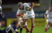 22 September 2000; Andy Ward of Ulster is tackled by Denis Hickie of Leinster during the Guinness Interprovincial Rugby Championship match between Ulster and Leinster at Ravenhill Stadium in Belfast. Photo by Matt Browne/Sportsfile