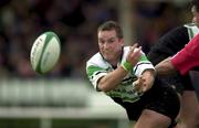 23 September 2000; Bryan Shelbourne of Connacht during the Guinness Interprovincial Rugby Championship between Connacht and Munster atThe Sportsground in Galway. Photo by Matt Browne/Sportsfile