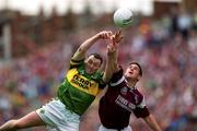 24 September 2000; Paul Clancy of Galway in action against Seamus Moynihan of Kerry during the All-Ireland Senior Football Championship Final match between Kerry and Galway at Croke Park in Dublin. Photo by Ray McManus/Sportsfile