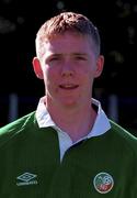 22 September 2000; Conor Kenna during a Republic of Ireland U16 headshot session at Bescot Stadium in Walsall, England. Photo by David Maher/Sportsfile