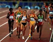 25 September 2000; Sonia O'Sullivan of Ireland, second from left, competing in the Women's 5000m race alongside eventual winner, second from right, Gabriela Szabo of Romania during day 11 of the 2000 Sydney Olympics in Sydney, Australia. Photo by Brendan Moran/Sportsfile