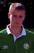 22 September 2000; Ian McGrane during a Republic of Ireland U16 headshot session at Bescot Stadium in Walsall, England. Photo by David Maher/Sportsfile