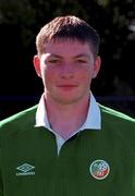 22 September 2000; Denis Behan during a Republic of Ireland U16 headshot session at Bescot Stadium in Walsall, England. Photo by David Maher/Sportsfile