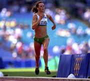 27 September 2000; Breda Dennehy Willis of Ireland competing the Women's 10,000m heat during day 13 of the Sydney Olympics in Sydney, Australia. Photo by Brendan Moran/Sportsfile