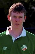 22 September 2000; Gerard Roe during a Republic of Ireland U16 headshot session at Bescot Stadium in Walsall, England. Photo by David Maher/Sportsfile