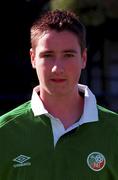 22 September 2000; John Fitzgerald during a Republic of Ireland U16 headshot session at Bescot Stadium in Walsall, England. Photo by David Maher/Sportsfile