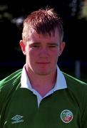 22 September 2000; Glenn Whelan during a Republic of Ireland U16 headshot session at Bescot Stadium in Walsall, England. Photo by David Maher/Sportsfile