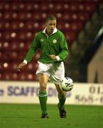 22 September 2000; Chris McGrath of Republic of Ireland during the U16 International friendly match between Republic of Ireland and England at Bescot Stadium in Walsall, England. Photo by David Maher/Sportsfile