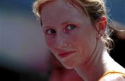28 September 2000; Olivie Loughnane of Ireland after finishing 35th in the women's 20km walking race during day 14 of the 2000 Sydney Olympics in Sydney, Australia. Photo by Brendan Moran/Sportsfile