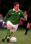 19 September 2000; Joe Gamble of Republic of Ireland during the U18 friendly match between Republic of Ireland and Switzerland at Dublin in Ireland. Photo by David Maher/Sportsfile