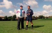 30 September 2000; Manager Brian McEniff, right, and selector Paddy Clarke during an Ireland International Rules squad training session at St Patrick's College in Dublin. Photo by Damien Eagers/Sportsfile