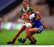 1 October 2000; Mary O'Rourke, Waterford, in action against Niamh Lally, Mayo. Mayo v Waterford, Ladies All Ireland Senior Football Final, Croke Park, Dublin. Picture credit; Ray McManus/SPORTSFILE