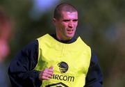 4 October 2000; Roy Keane during a Republic of Ireland squad training session at the AUL Complex in Clonshaugh, Dublin. Photo by David Maher/Sportsfile