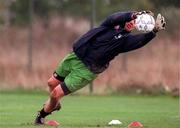 4 October 2000; Alan Kelly during a Republic of Ireland squad training session at the AUL Complex in Clonshaugh, Dublin. Photo by David Maher/Sportsfile