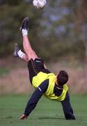 4 October 2000; Ian Harte during a Republic of Ireland squad training session at the AUL Complex in Clonshaugh, Dublin. Photo by David Maher/Sportsfile