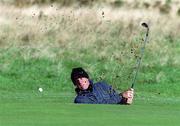 5 October 2000; Paul McGinley of Ireland plays out of the bunker onto the 17th green during day one of the Smurfit Irish PGA Championship at Baltray Golf Club in Louth. Photo by Matt Browne/Sportsfile