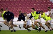 6 October 2000; A general view during a Republic of Ireland squad training session at the Estádio da Luz in Lisbon, Portugal. Photo by David Maher/Sportsfile