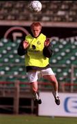 10 October 2000; Damien Duff during a Republic of Ireland squad training session at Lansdowne Road in Dublin. Photo by David Maher/Sportsfile