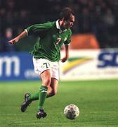 11 October 2000; Jason McAteer of Ireland during the World Cup 2002 Qualifying group 2 match between Republic of Ireland and Estonia at Lansdowne Road in Dublin. Photo by David Maher/Sportsfile