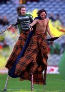 8 October 2000; Entertainment prior to the International Rules Series First Test match between Ireland and Australia at Croke Park in Dublin. Photo by Ray McManus/Sportsfile