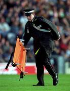8 October 2000; A St John's Ambulance First aid volunteer during the International Rules Series First Test match between Ireland and Australia at Croke Park in Dublin. Photo by Ray McManus/Sportsfile