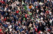 8 October 2000; Supporters on Hill 16 during the International Rules Series First Test match between Ireland and Australia at Croke Park in Dublin. Photo by Brendan Moran/Sportsfile