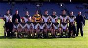 15 October 2000; The Ireland Shinty team prior to the Hurling Shinty International match between Ireland and Scotland at Croke Park in Dublin. Photo Ray McManus/Sportsfile