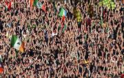 15 October 2000; Supporters perform a 'Mexican Wave' during the International Rules Series Second Test match between Ireland and Australia at Croke Park in Dublin. Photo by Brendan Moran/Sportsfile