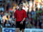 15 October 2000; Referee Pat McEneaney during the International Rules Series Second Test match between Ireland and Australia at Croke Park in Dublin. Photo by Brendan Moran/Sportsfile