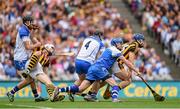 9 August 2015; Waterford players, from left, Barry Coughlan, Noel Connors and Stephen O’Keeffe in action against TJ Reid, left, and Ger Aylward, Kilkenny. GAA Hurling All-Ireland Senior Championship, Semi-Final, Kilkenny v Waterford. Croke Park, Dublin. Picture credit: Stephen McCarthy / SPORTSFILE