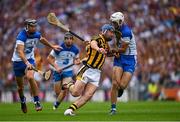 9 August 2015; Ger Aylward, Kilkenny,  in action against Shane Fives, right, and Darragh Fives, Waterford. GAA Hurling All-Ireland Senior Championship, Semi-Final, Kilkenny v Waterford. Croke Park, Dublin. Picture credit: Ray McManus / SPORTSFILE