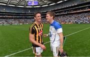 9 August 2015; Kilkenny's Lester Ryan, right, and Colin Fennelly following their victory. GAA Hurling All-Ireland Senior Championship, Semi-Final, Kilkenny v Waterford. Croke Park, Dublin. Picture credit: Stephen McCarthy / SPORTSFILE
