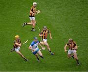 9 August 2015; Austin Gleeson, Waterford, in action against Kilkenny players, left to right, Colin Fennelly, Pádraig Walsh, Conor Fogarty, and Kieran Joyce. GAA Hurling All-Ireland Senior Championship, Semi-Final, Kilkenny v Waterford. Croke Park, Dublin. Picture credit: Dáire Brennan / SPORTSFILE