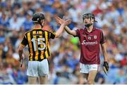 9 August 2015; Tadhg O'Dwyer, Kilkenny, and Seán Loftus, Galway, shake hands after the game. Electric Ireland GAA Hurling All-Ireland Minor Championship, Semi-Final, Kilkenny v Galway. Croke Park, Dublin. Picture credit: Dáire Brennan / SPORTSFILE